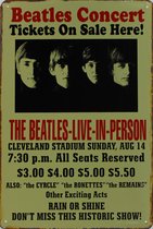 Concertbord Rusty 30x40 cm Beatles Cleveland