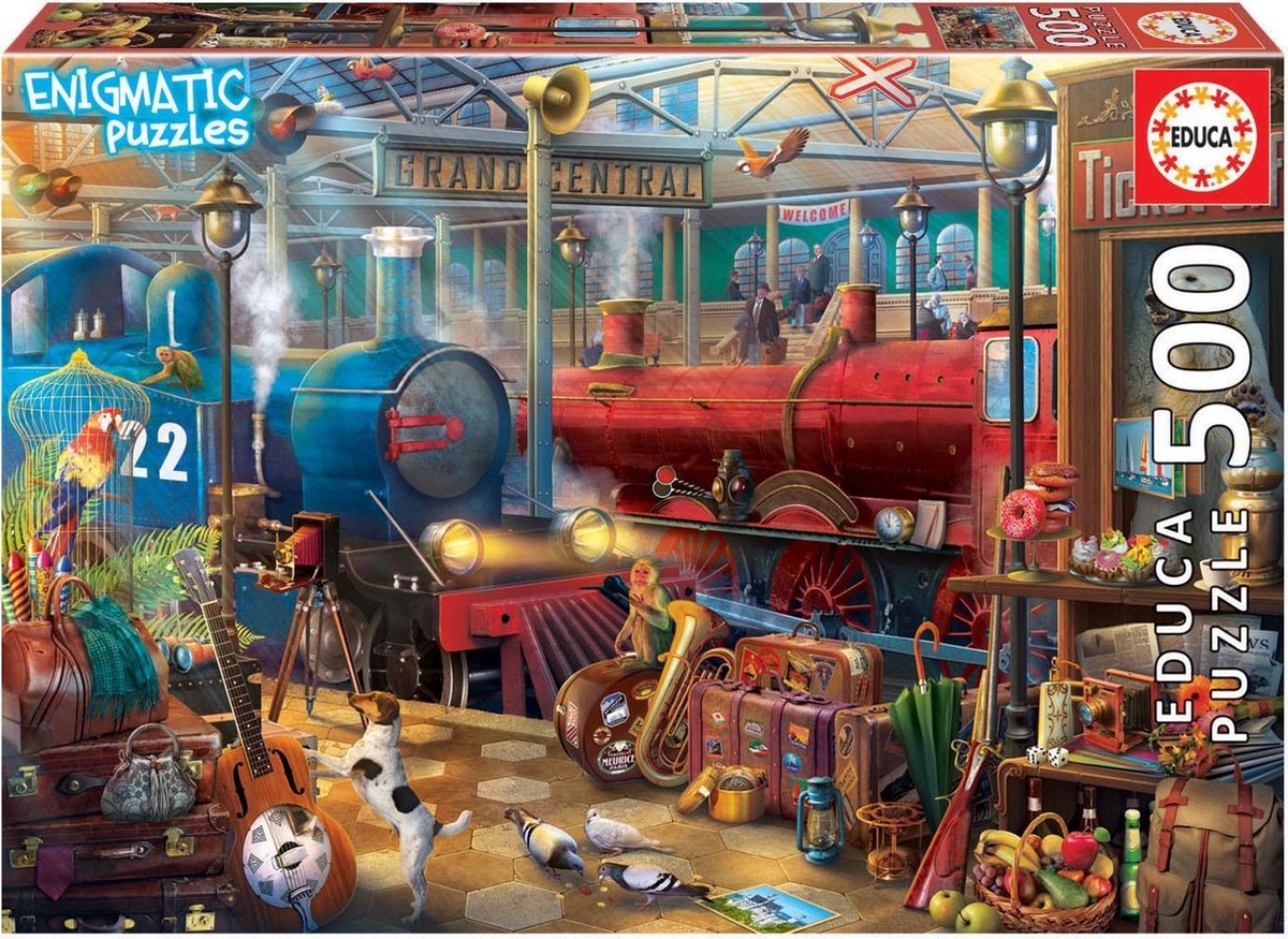 Legpuzzel Treinstation (Enigmatic) - 500 stukjes - Educa Puzzel