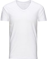 Jack & Jones T-shirt Basic V-neck Tee S/s Noos 12059219 White Mannen Maat - L