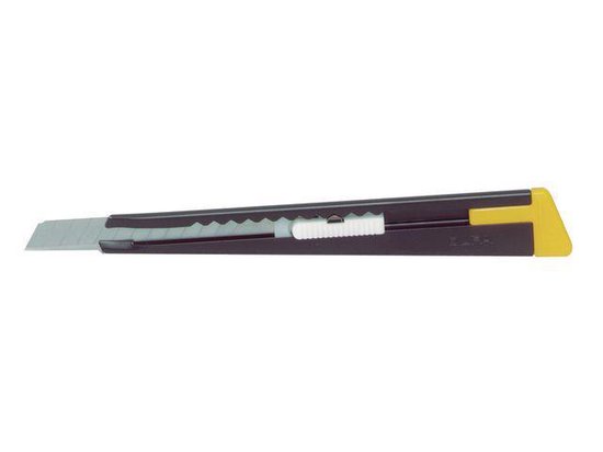 Cutter Olfa In Metallo 180-BLACK, Lama Da 9mm, Strumento Di Precisione Con Rompiscatto, Confezione Blister - 3