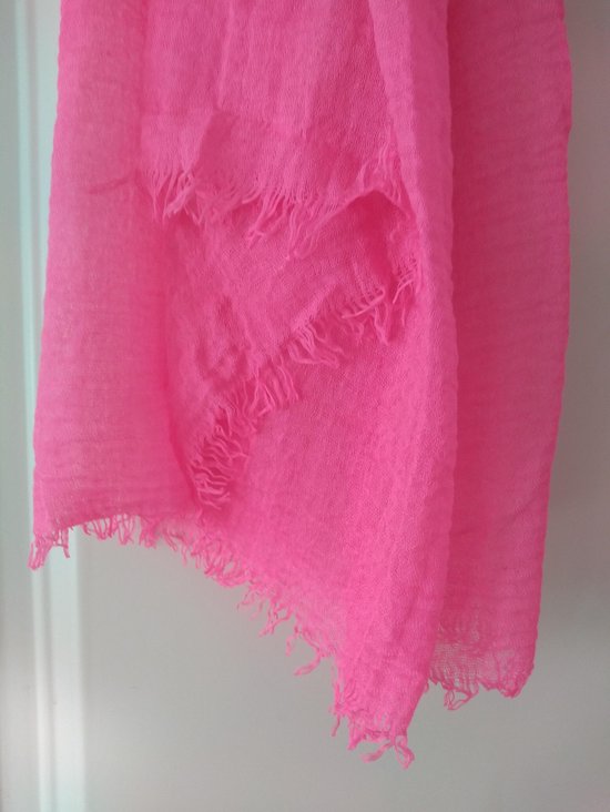 ademen Vervoer Boekhouder Neon roze sjaal | bol.com