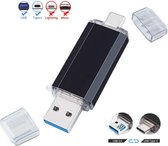 DrPhone UltraDrive - 128GB - 3 in 1 FlashDrive - USB C /Micro USB / USB 3.0 met Extra Opslag - OTG -USB Stick - Geschikt Voor Android Smartphone + Tablet