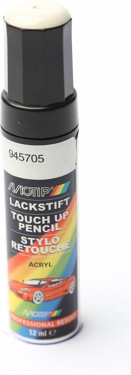 Motip 945705 - Auto lakstift - Wit - 12 ml