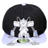 Rick and Morty Snowball Snapback Cap Pet Zwart/Blauw - Officiële Merchandise