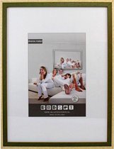 Tweekleurige Houten Wissellijst - Fotolijst - 60x80 cm - Ontspiegeld Kunstglas - Groen / Blank - 20 mm