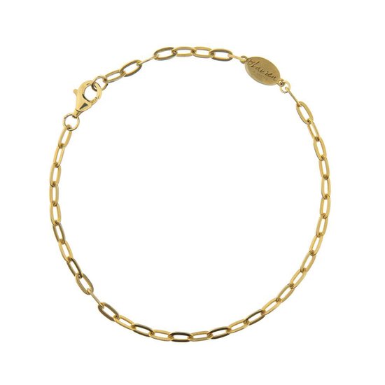 Lauren Sterk Amsterdam armband chunky chain - goud verguld - extra coating  | bol.com