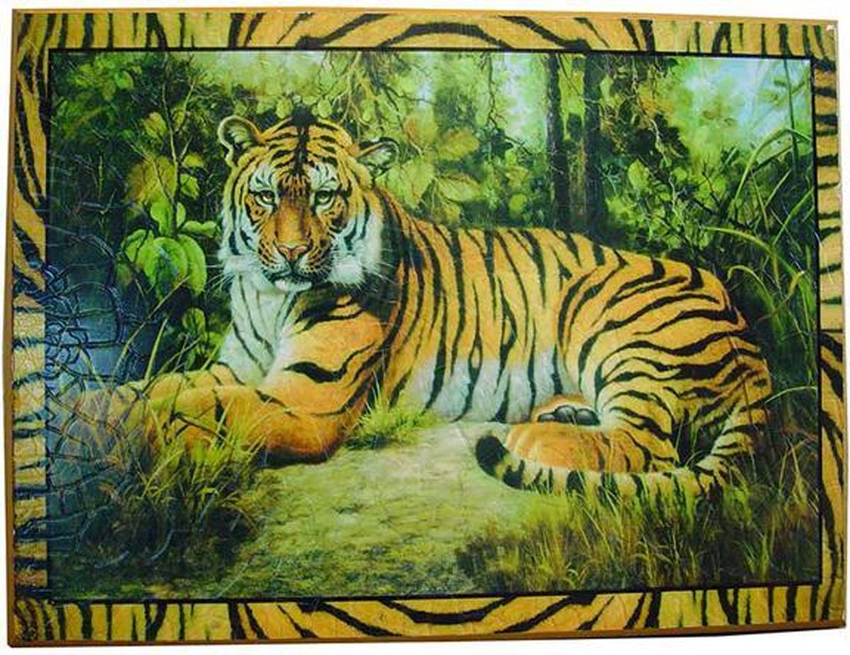 Tijger schilderij 29 cm x 39 cm