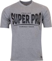 Super Pro T-Shirt S.P. Logo Grijs/Zwart Medium