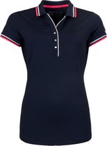 Sjeng Sports Robin Sportpolo - Maat S  - Vrouwen - navy/roze/wit