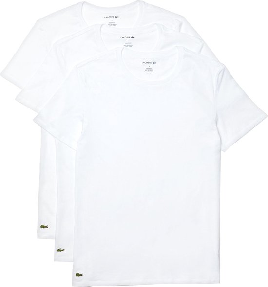 Lacoste Heren 3-pack T-shirt - Wit - Maat XXL