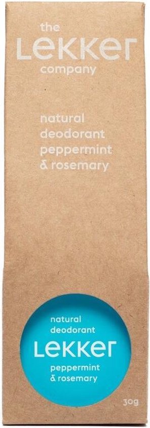 The lekker company deodorant -  Pepermunt en  Rozemarijn - 30 ML