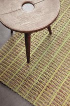 LIGNE PURE Sand – Vloerkleed – Tapijt – handgeweven – katoen – eco – modern – Groen Beige - 200x300