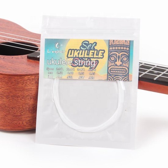 Ukelele Snaren - Ukulele gitaarsnaren Nylon - Wit | bol