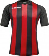 Acerbis Sports JOHAN STRIPED S/SL JERSEY (Sportshirt) BLACK/RED 3XS height JR: 156/165 .061 height JR: 133/144 .059
