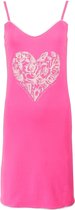 Tenderness dames spaghetti nachthemd slaapkleedje Roze TENGD1611A - Maten: XL