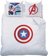 Marvel Avengers Dekbedovertrek Schild - Lits Jumeaux - 240 x 220 cm - Katoen