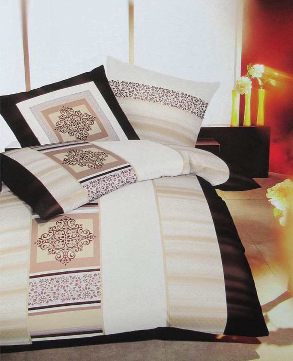Kaeppel 792/616 Dekbedovertrek - Eenpersoons - 140x200/220 cm - Coffee
