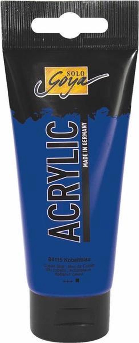 Solo Goya Kobaltblauwe Acrylverf - 100ml tube - Hoge kwaliteit A-merk