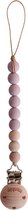 Speenkoord Mushie Mauve|Hout/Siliconen