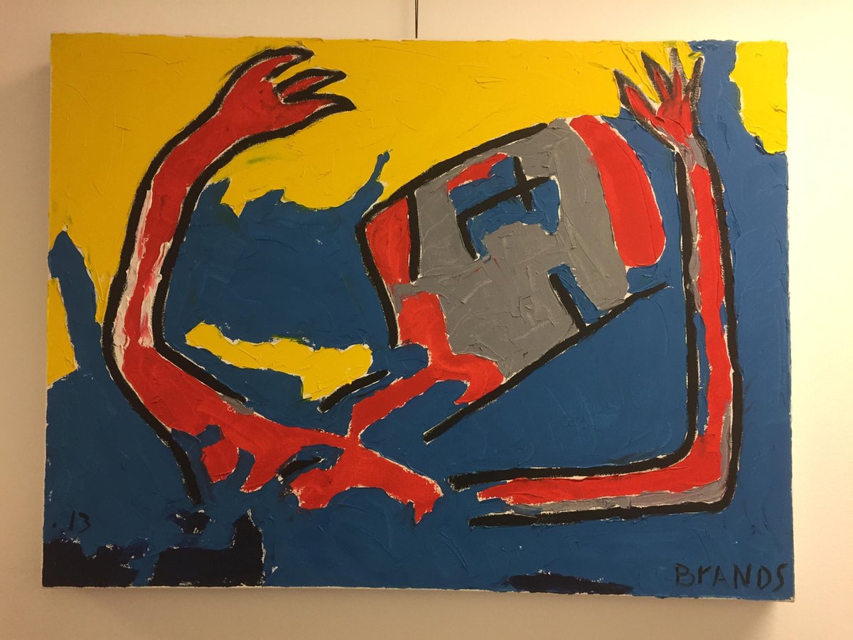 Olieverf schilderij DROWNING Jim Brands