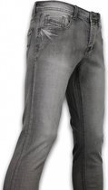 Exclusive Basic Jeans - Regular Fit Casual 5 Pocket - Grijs