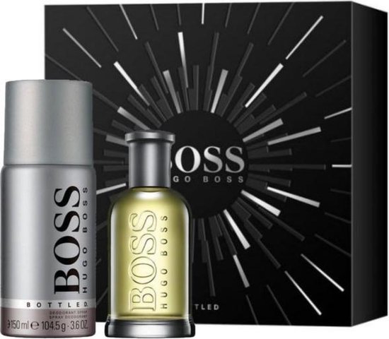 Hugo Boss Bottled Giftset - 50 ml eau de toilette spray + 150 ml deodorant spray - cadeauset voor heren - Hugo Boss