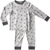 Little Label - 2-delige pyjama - grijs, sterren - maat 146/152 - bio-katoen