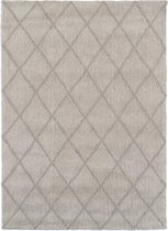Ikado  Modern tapijt met ruitdessin wit  60 x 100 cm