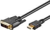 Goobay MMK 630-150 G 1.5m (HDMI-DVI) 1,5 m DVI-D Zwart