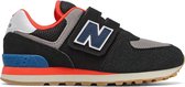 New Balance 574 jongens klittenband sneaker - Zwart multi - Maat 35