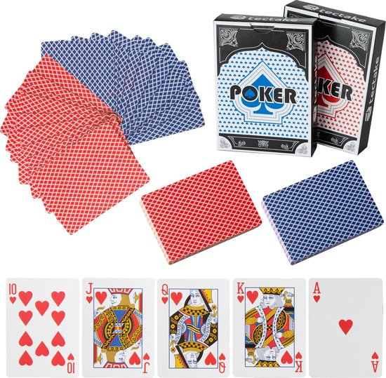 Thumbnail van een extra afbeelding van het spel tectake - pokerset 1000 delig inclusief koffer en kaartspel - 402561
