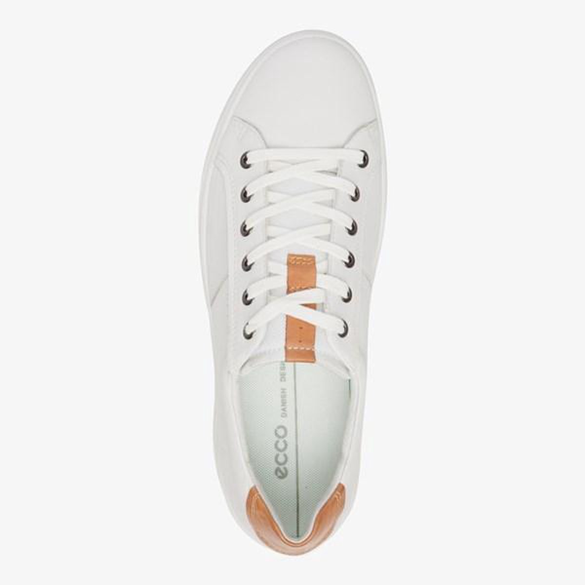 ECCO Kyle leren heren sneakers - Wit - Maat 48 | bol.com
