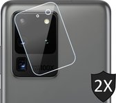 Camera Lens Screenprotector geschikt voor Samsung S20 Ultra - 2x Glas Screen Protector