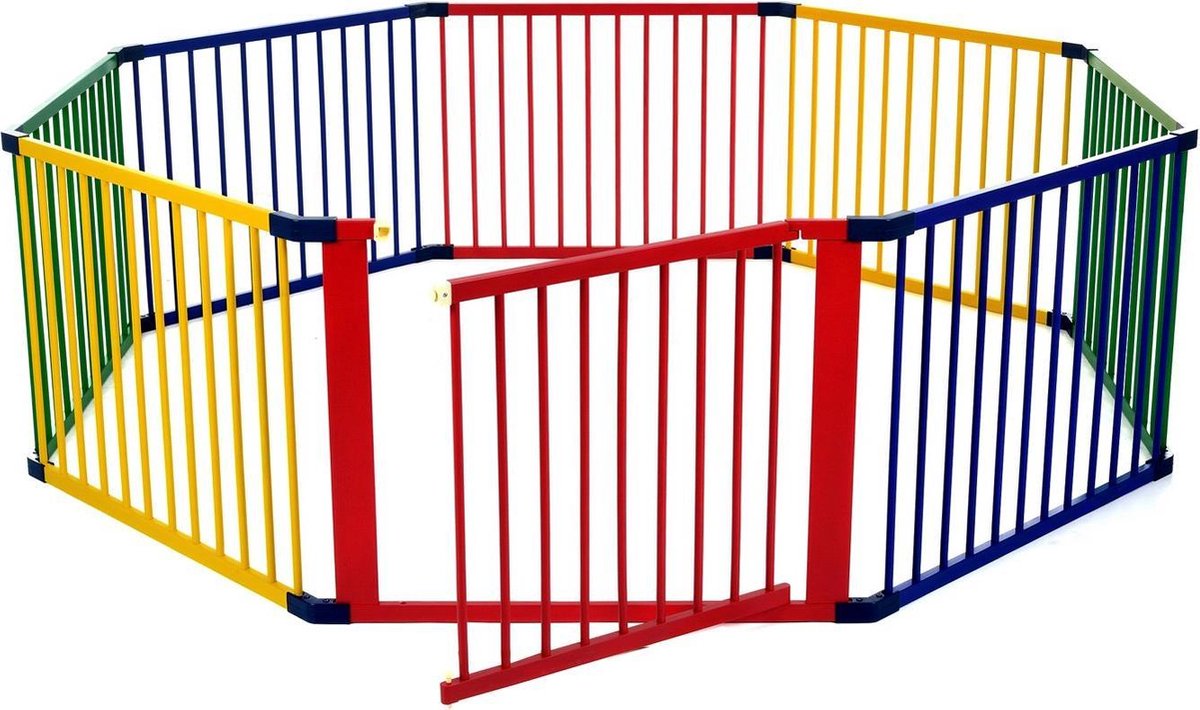 Houten kinderbed 140x200cm - met planken en beschermrooster - met