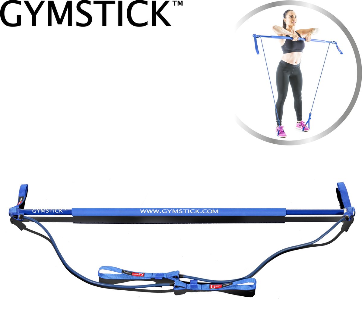 ACROPAQ Home Gym '14-in-1 set' avec planche de musculation, barre de Pilates,  rouleau pour abdos - Idéal pour la musculation