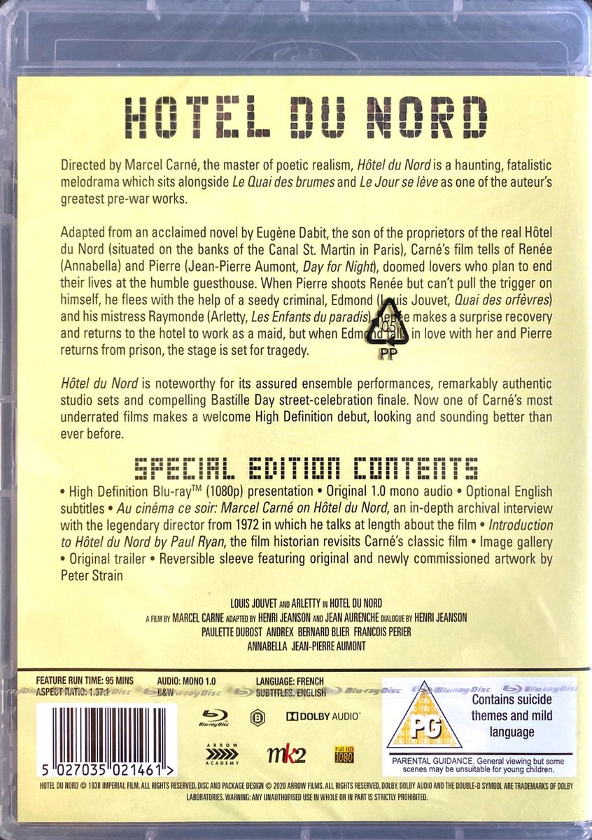 Hotel Du Nord [Bluray] (Bluray) Dvd's