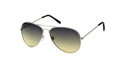 Kost Zonnebril Unisex Aviator Zilver/bruin (20-170)