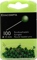 4x Doos met 100 bolvormige prikbordspelden - punthoogte 15mm - 4mm diameter, Groen