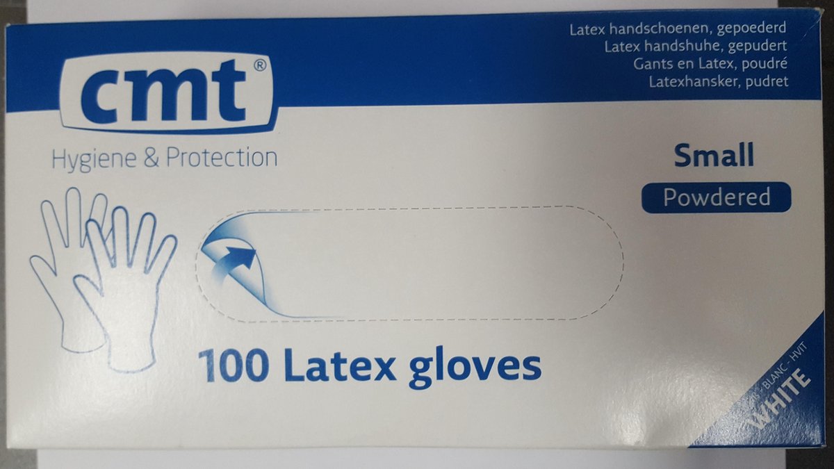 Goedkoopste Handschoenen – Latex - Wegwerp - Medium SMALL – 100 stuks