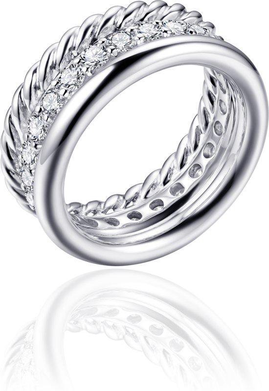 Jewels Inc. - Bague - Argent Massif Rhodié - Taille 48