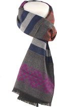TRESANTI sjaal - Viscose sjaal - Paars oranje grijze sjaal