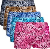 Fine Woman Dames boxershorts panter katoen 8028 5-pak -Fine Woman-L-Boxershorts