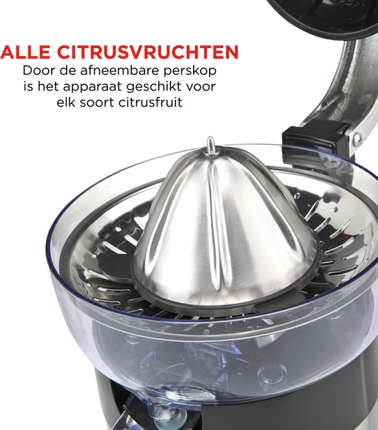 Bourgini Grand Citrus Juicer - Elektrische Citruspers - RVS van Bourgini — afbeelding 5