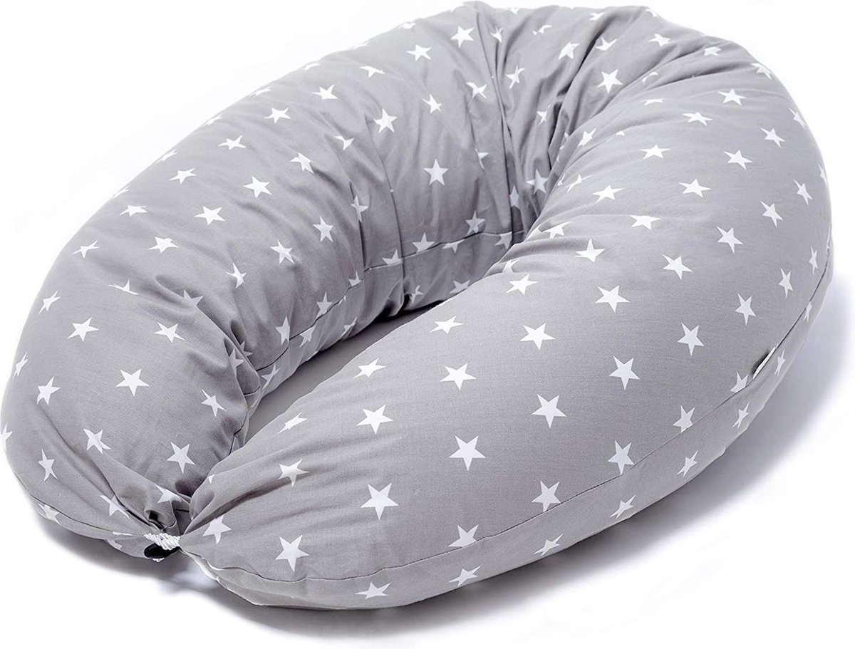 Goedkoopste Niimo Voedingskussen grijs sterren 190x20x35