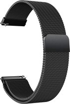 Bandje geschikt voor Huawei Watch GT 2 46mm - Zwart Milanese Band