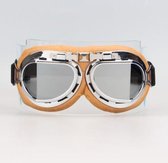 CRG Crème pilotenbril | Zilver reflectie glas