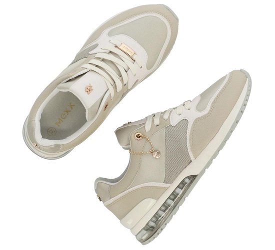 Mexx Eefje Sneakers - Maat 39 - Vrouwen - crème/wit | bol.com