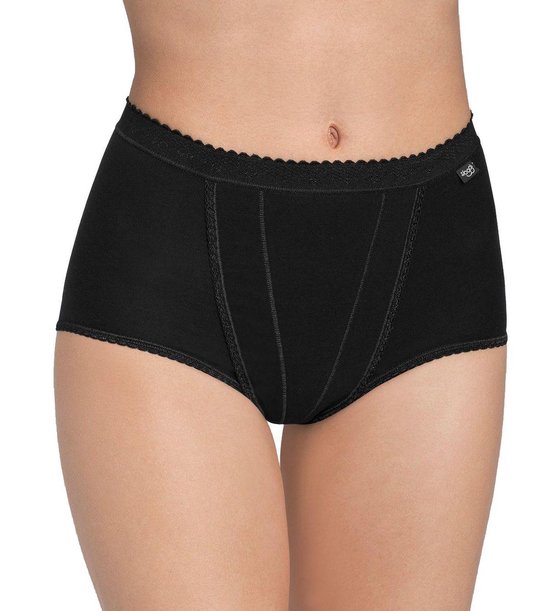 sloggi Control Dames Maxi Verstevigende slip - Zwart - Maat 44