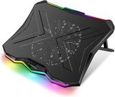 Rampage AD-RC8 Showy RGB Laptop Cooling pad- laptop koeler - 17,3 inch