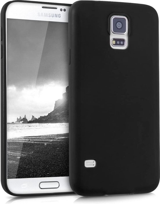 val tint Wetenschap Samsung Galaxy S5 & S5 Neo Hoesje - Siliconen Back Cover - Zwart | bol.com
